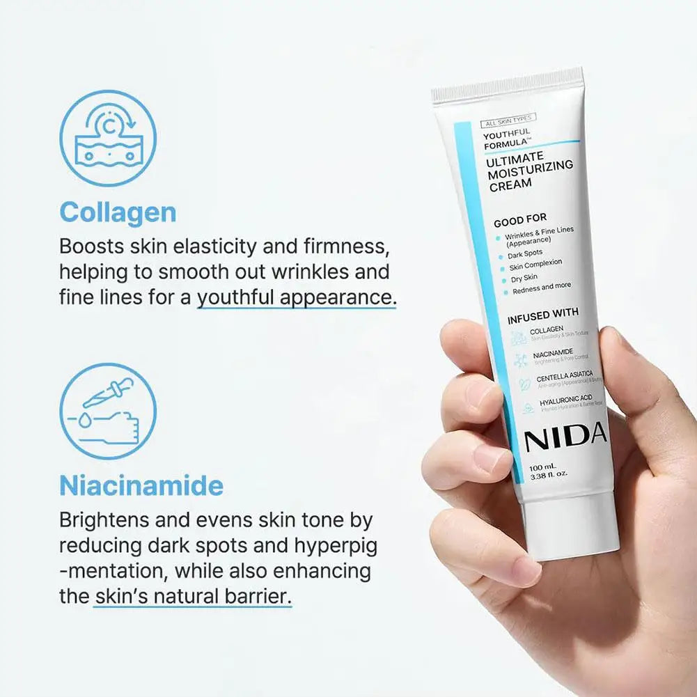 NIDA Moisturizing Face Cream - Multi-Action Rejuvenating 100ml