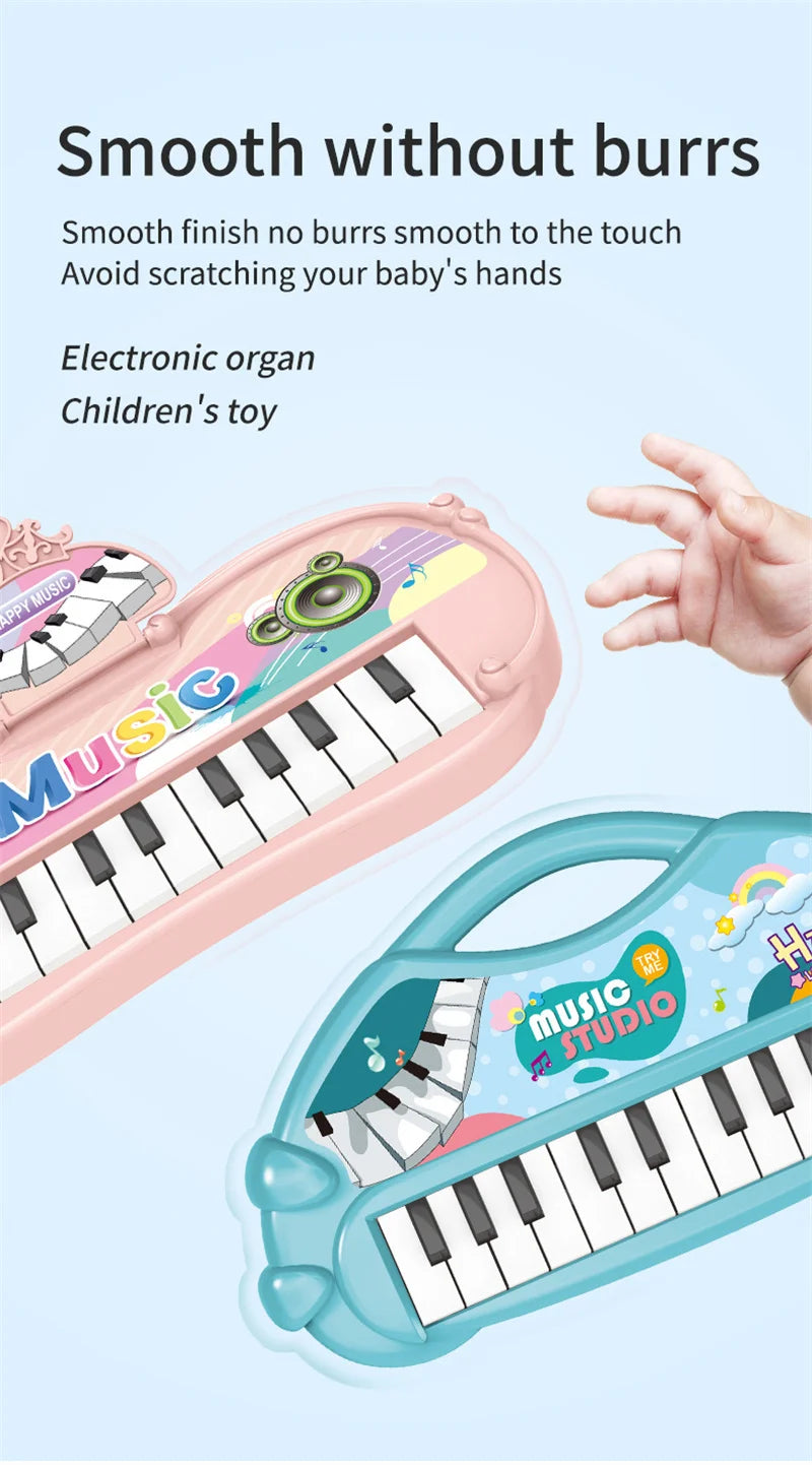 Electronic Piano Toys 13 Key Portable Music Piano Toy Electronic Musical Instrument Toys Multifunctional Kids Music Learning Toy