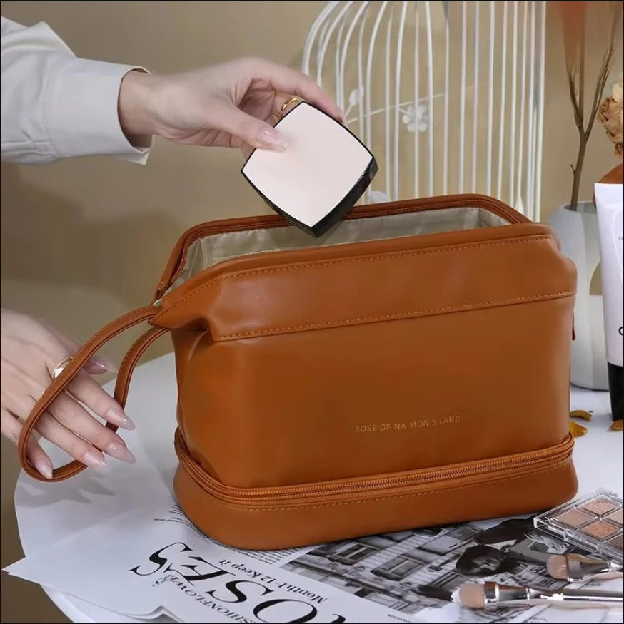Cosmetics Storage Bag Large Capacity Portable Travel Organizer For Women Premium Luxe
