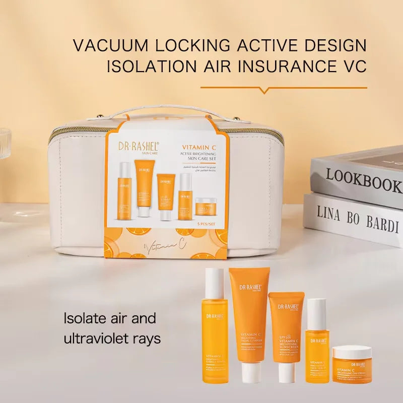DR.RASHEL Available All Seasons Portable Vitamin c Active Brightening Skin Care Set