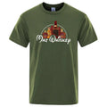 Summer Men'S T-Shirt 100% Cotton Funny Malt Whiskey Print Summer Loose O-Neck Cool T Shirt For Men Short Sleeve T-Shirt Male Tee
