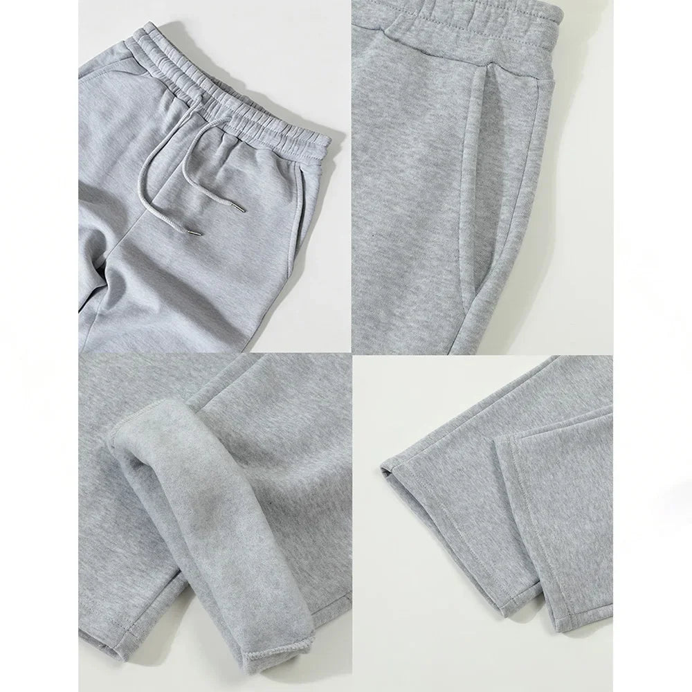 Womens Straight Leg Sweatpants Joggers High Quality Fleece Casual Streetwear Pants Spring Autumn Trousers Woman Pants New 2026