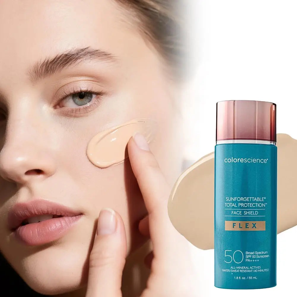 55ml Self-Tanning Foundation Colorescience Sunforgettable Face Shield Flex Broad Spectrum Mineral Sunscreen Water Resistant