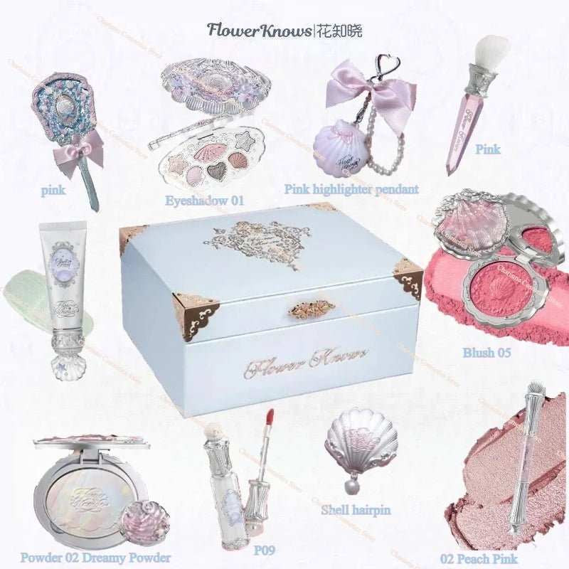 Flower Knows Shells Makeup Set - 11-Piece Cosmetic Collection