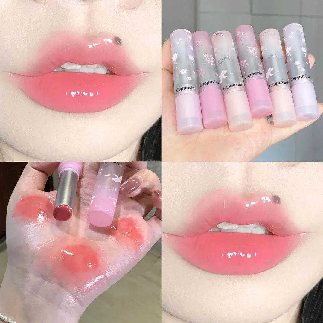 Okeny's Hydrating Solid Lip Gloss - Moisturizing Jelly Lipstick Pink