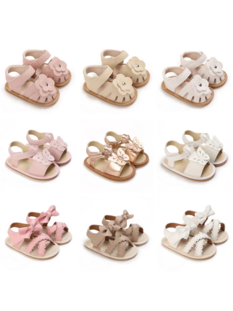 Summer fashion new sandals for babies, comfortable and breathable walking shoes suitable for 0-18 months old