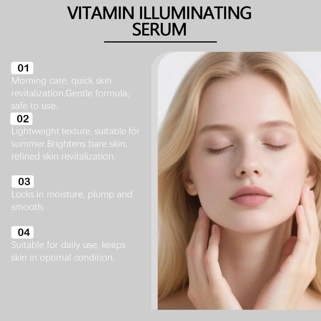 Bakuchiol Plumping&Vitamin C Illuminating Serum – 5000 PPM Retinol Alternative Brightening Firming&Pore Refining Korean Skincare