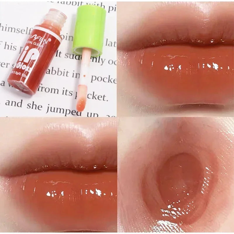 6-Piece Lip Gloss Oil Set,Aloe Vera Liquid Lipstick, Long-Lasting Moisturizing Smudge-Proof Lips Tint ,Non-Sticky Cosmetics