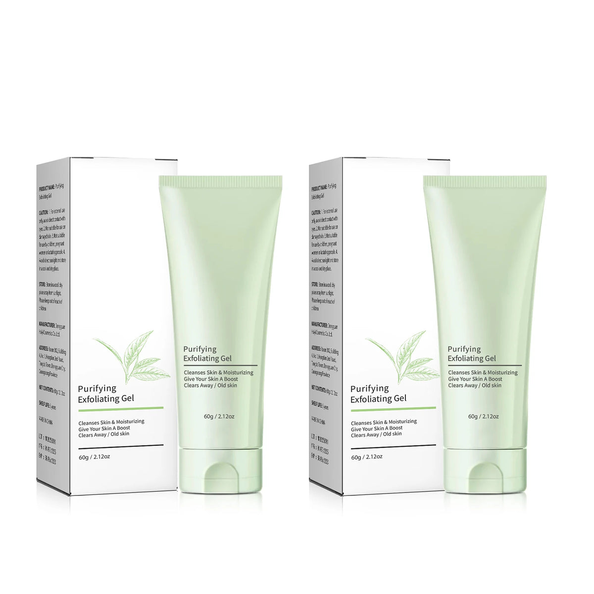 Facial Exfoliating Gel - Deep Cleansing & Blackhead Remover