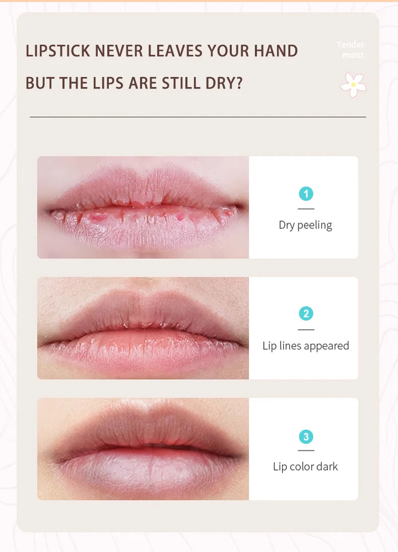 OCHEAL Color Changing Lipstick Fruit Lip Balm Moisturizing Waterproof Long Lasting Moisturizing Lip Balm Temperature Changing