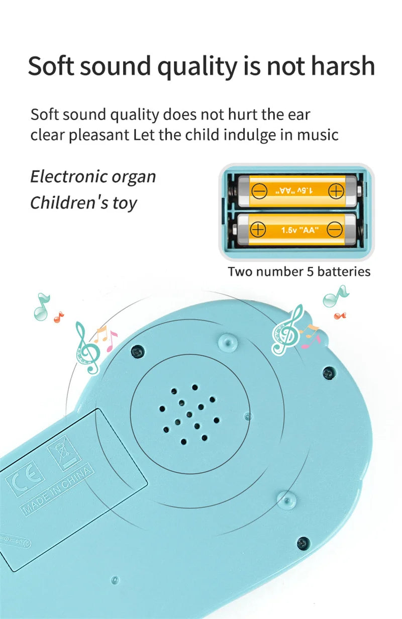 Electronic Piano Toys 13 Key Portable Music Piano Toy Electronic Musical Instrument Toys Multifunctional Kids Music Learning Toy