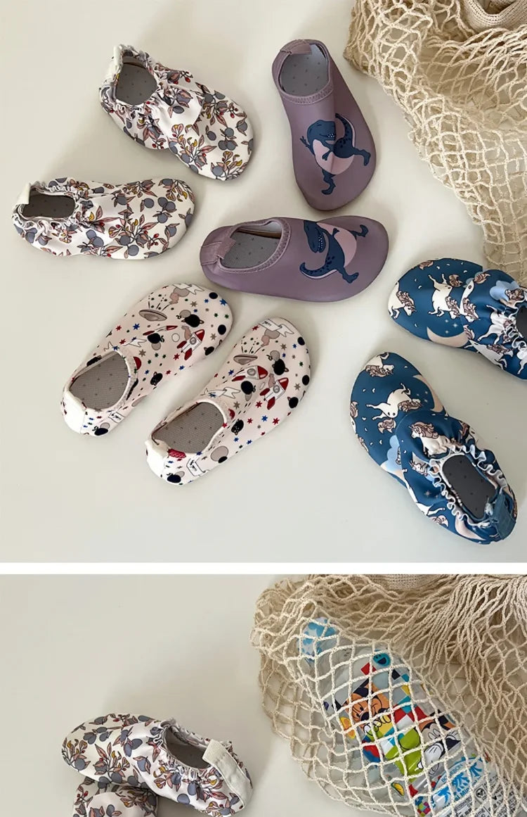 Baby Boys Beach Shoes Girl Children Print Waterproof Sports Sneakers Swimming Aqua Barefoot Shoes Indoor Kids Outdoor Slippers