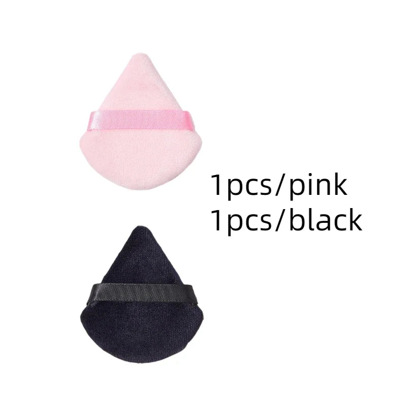 Velvet Cosmetic Powder Pufff Makeup Sponge Puff Dry Use Triangle Makeup Puff Women'S Soft Smooth Beauty Washable Face Makeup Tools