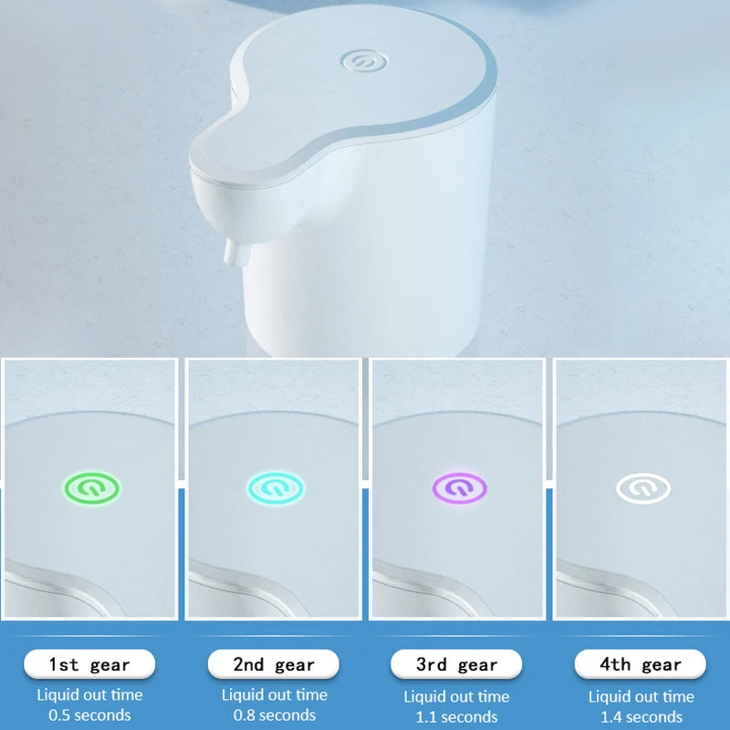 Dispensador de jabón automático sin contacto inteligente infrarrojo con espuma, máquina de espuma de limpieza de manos con inducción USB para cocina y baño