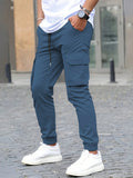 Men's High-Street Loose Straight Leg Workwear Trousers Sporty Casual Jacket Pants Streetwear Fashion Loose Fit Utility Pants