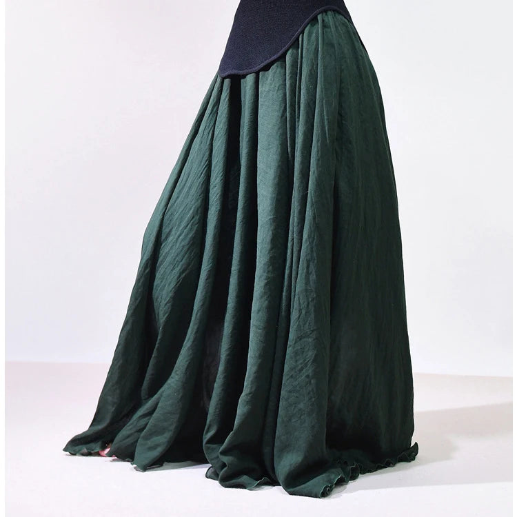 2026 Women Cotton And Linen Long Skirts High Waist Good Quality Women Summer Boho Maxi Skirts Brand Faldas Femme Streetwear