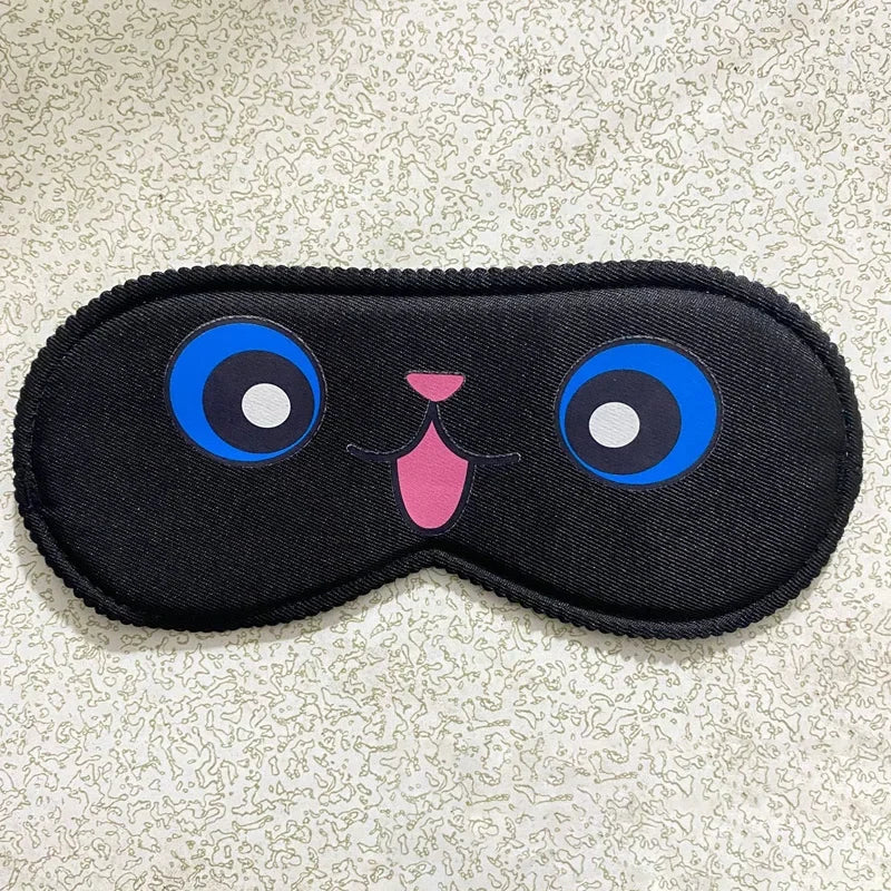 Cartoon Pattern Sleeping Mask - Blockout Eye Blindfold