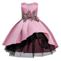 Kids Floral Princess Dress For Girls Golden Star Baby Girl Birthday Wedding Party Summer Gown Easter Children Clothes 2-10 Years
