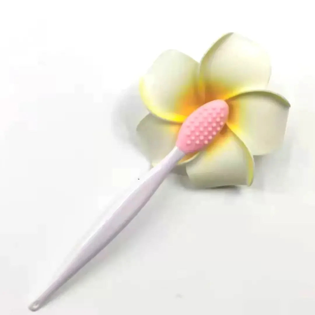 1/2PCS Face Silicone Brush Double-Sided Nose  Lip Face Clean cleansing stick Blackhead Removal Acne Makeup Brush