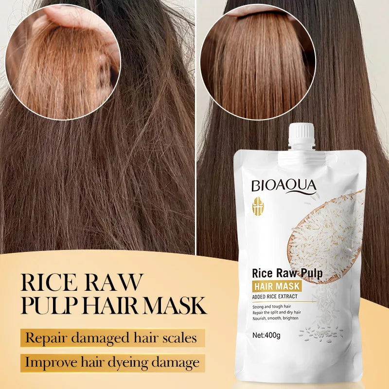 PWYUMAN Magical Keratin Rice Hair Mask - Repair and Moisturizing