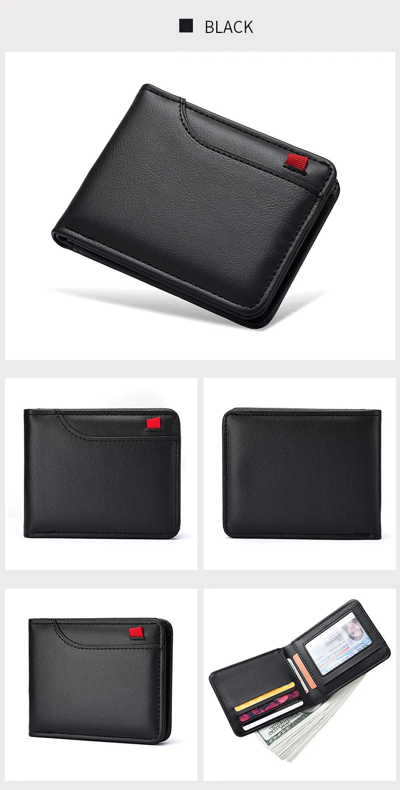 Men's Wallet Vertical Multi Card Small Wallet Driver's License Youth Mini Student Change Bag Card Bag