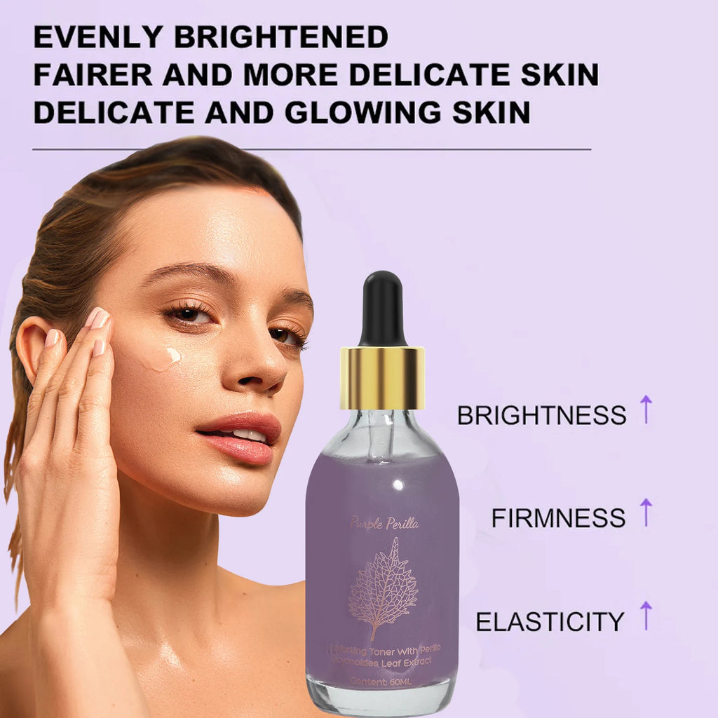 Amococo 2pcs Purple Perilla Calming Toner 60ml Each Soothing Essence for Sensitive Skin Helps Reduce Fine Lines Even Skin Tone K-Beauty