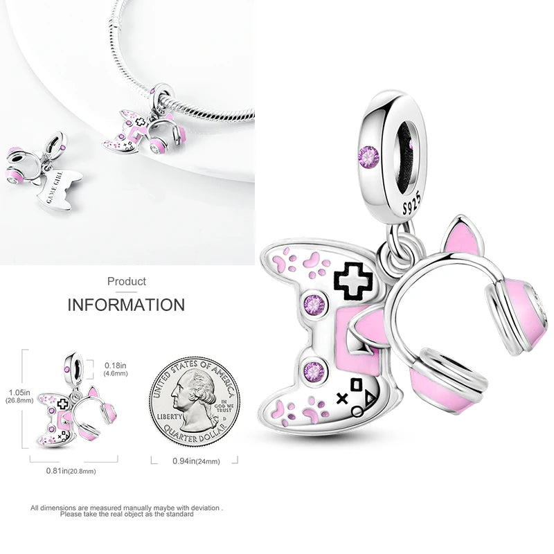 925 Sterling Silver Heart Infinity Charm Bead For Pandora Style Bracelets Gift For Her