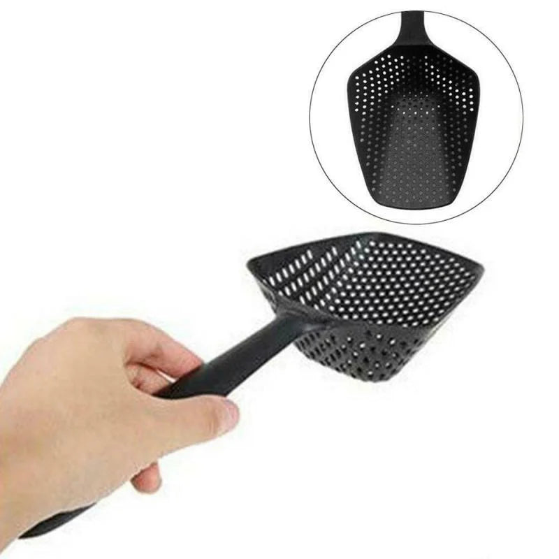 Creative Cooking Shovels Food Strainer Scoop Drain Gadgets Large Colander Soup Filter Household Kitchen Accessories