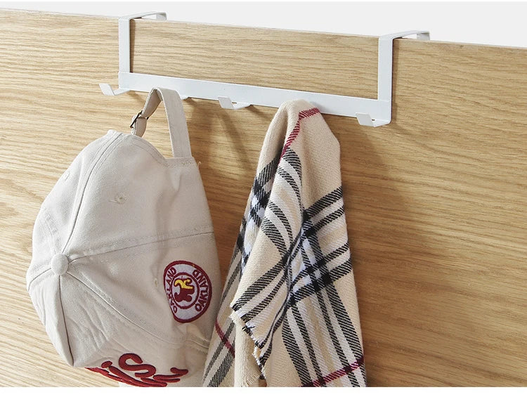 Ganchos para Colgar en la Puerta, 5 Ganchos, Estante Organizador para el Hogar, Baño, Ropa, Abrigos, Sombreros, Toallas, Accesorios de Cocina y Baño