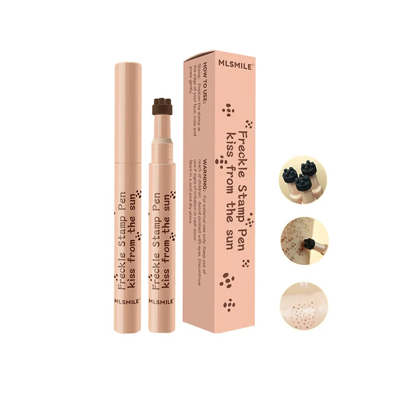 Waterproof Freckle Pen Natural Lifelike Fake Freckles Pen For Lasting Look Dot Spot Pen Makeup For Women'S Makep Light/Dark Brown
