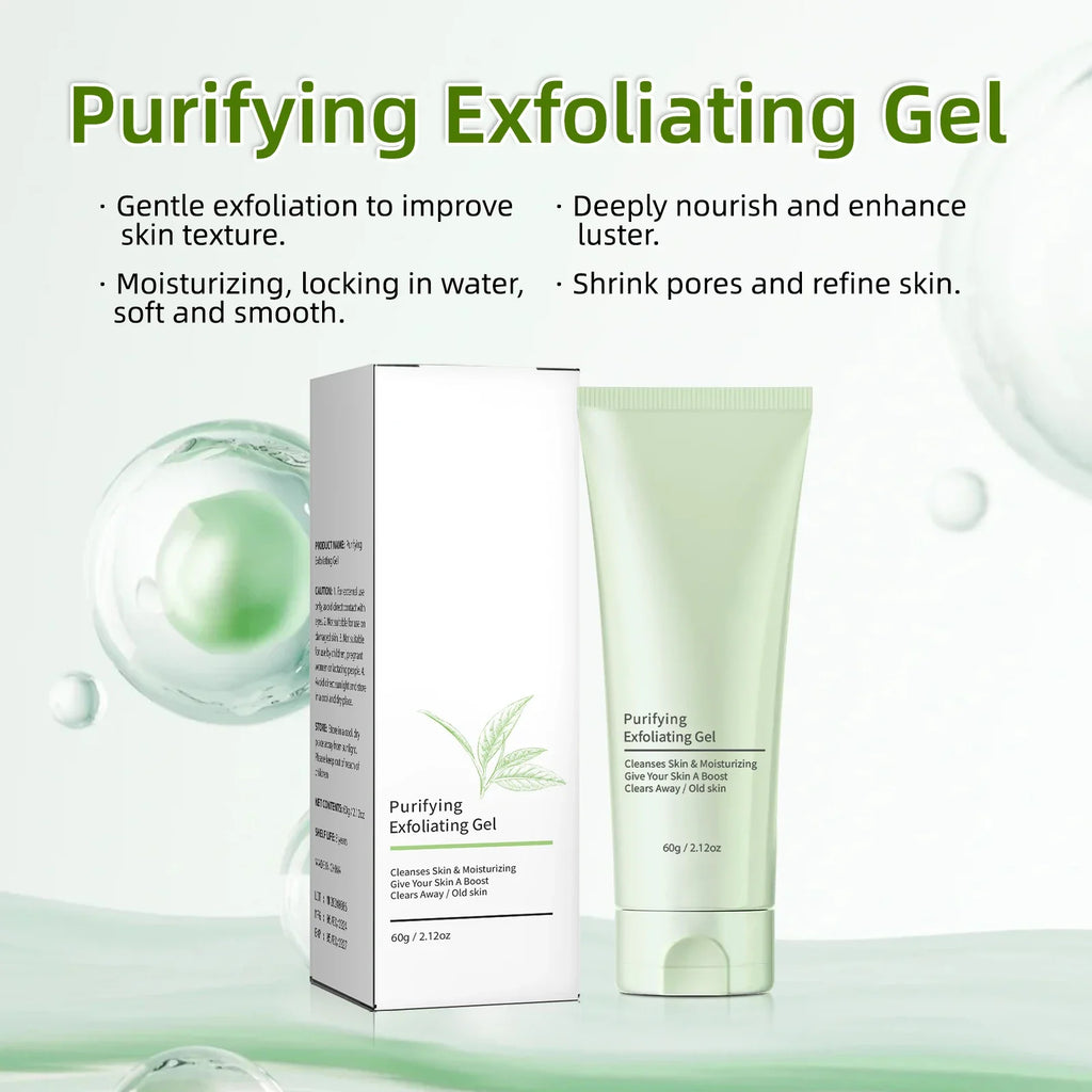 Facial Exfoliating Gel - Deep Cleansing & Blackhead Remover