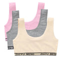 1/3PCS Teenage Girls Training Bras Vests Puberty Adolesent Students Underwear Brassiere Letters Wireless Children Tube Tank Tops