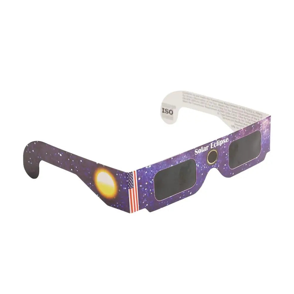 5PCS Solar Eclipse Glasses Anti-uv Glasses Safe Direct Sun Viewing Random Color Paper Frames for Adults Kids Watch Solar Eclipse