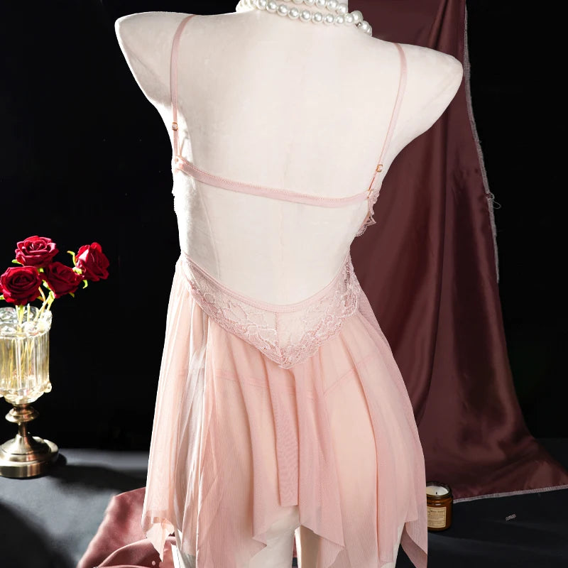 Women's Satin Sexy Nightgown Nightwear Straps Satin Ice Silk Summer Night Dress V Neck Sleepwear Sleeveless Pajamas Clothes