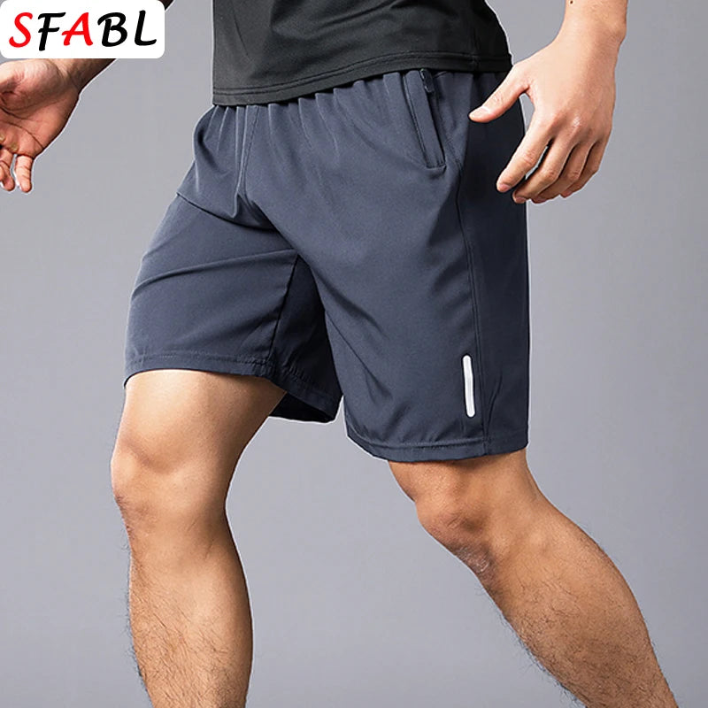 Quick-Drying Shorts Men Board Short Pants Summer Breathable Sports Shorts Men Casual Elastic Running Gym Fitness Men'S Shorts