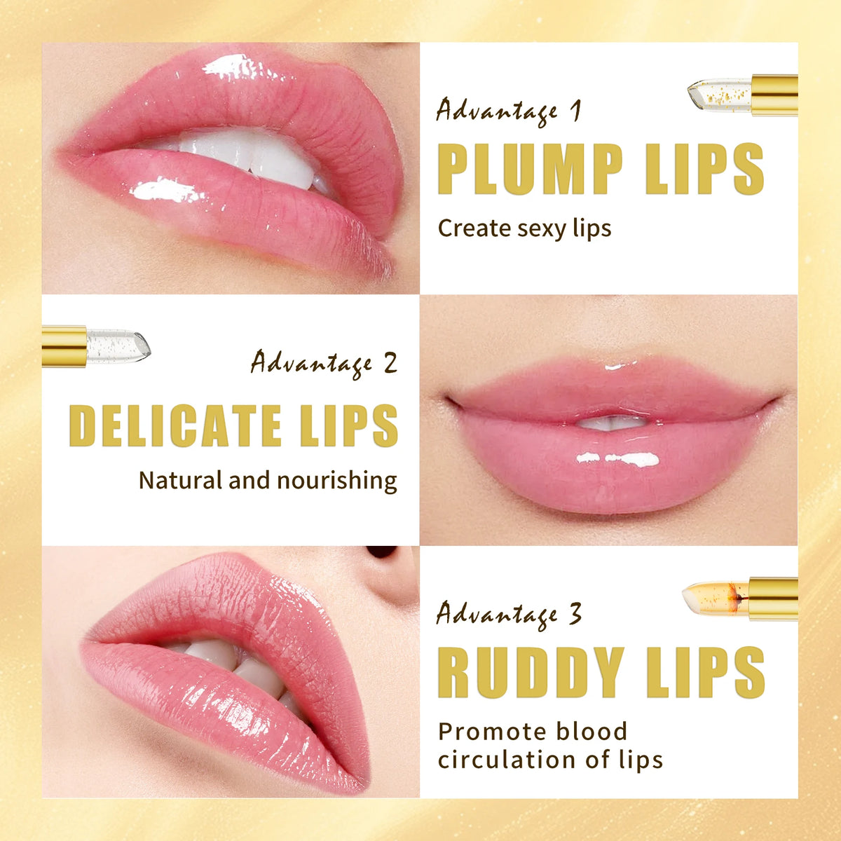 Hello Kiss Temperature Color Changing Flower Jelly Lipstick
