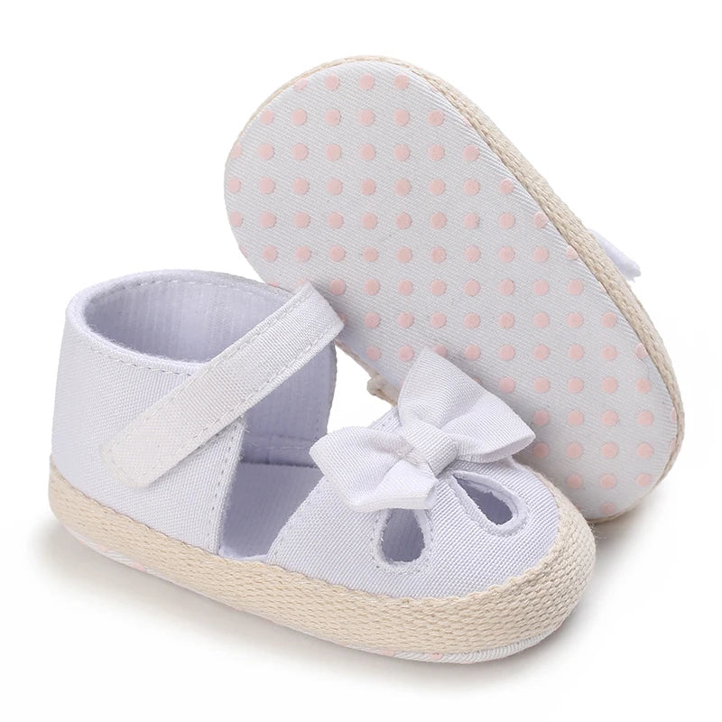 2025 New 0-18M Summer Newborn Baby Girls Boys Sandals Shoes Butterfly Flat With Heel Soft Bottom Anti Slip Shoes