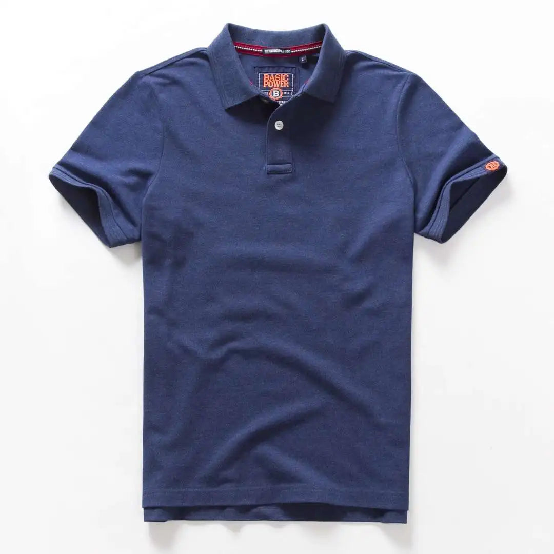 Summer Mens Polo Homom Shirts Cotton Shirts Short Sleeve Letter Embroidered Emblem Shirt For Male Golf Clothing T-Shirts