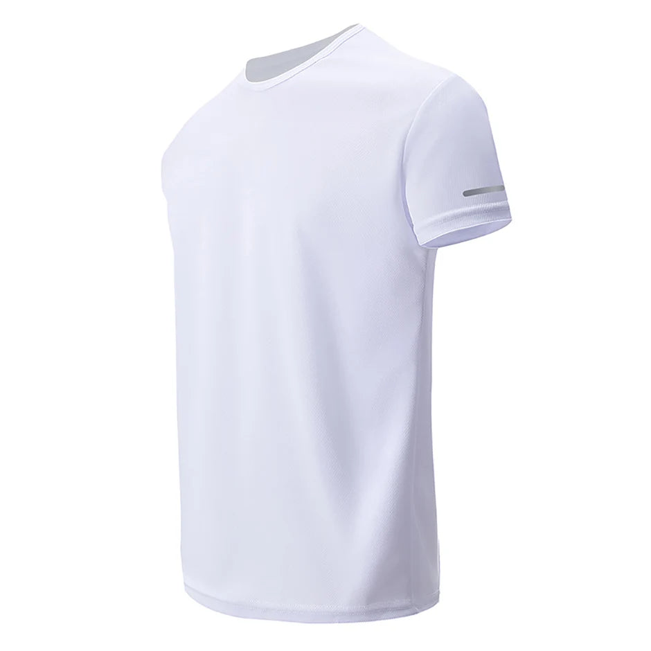 1/2 Piece Men's Four Season Short Sleeved Quick Drying Sports And Fitness Comfortable Plus Size Youth Casual Basic T-shirt