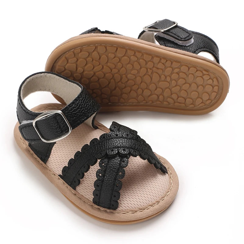 Summer newborn children's shoes, girls' sandals, children's shoes, outdoor casual walking shoes, 0-18 months old