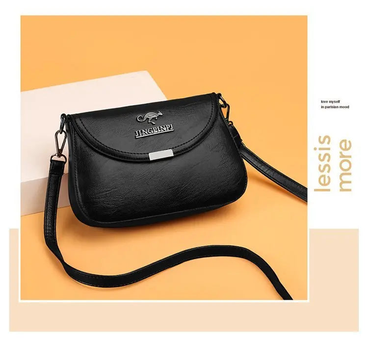Retro Small Square Crossbody Purse Soft PU Leather Adjustable Strap Daily Work Travel Flip Cover Handbag Shoulder Bag for Women