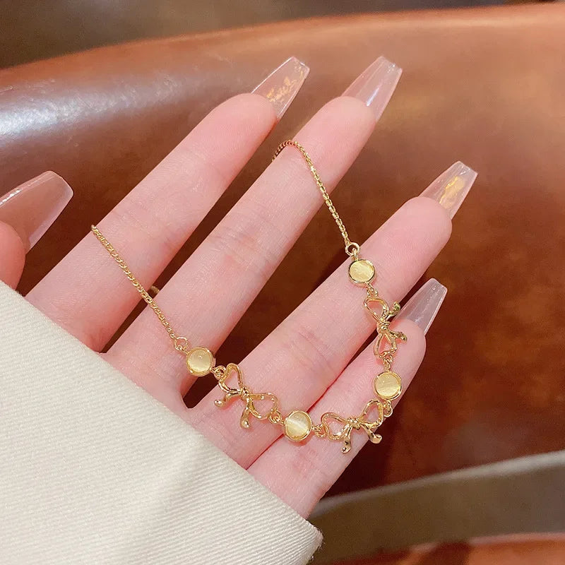 Trendy Lady Bracelet Alloy Women'S Love Butterfly Hand Jewelry Accessories Casual Bracelet Chain Gifts For Friends