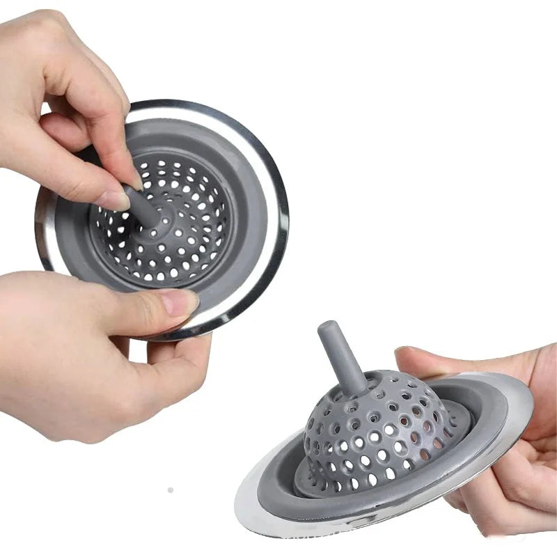 Kitchen Silicone Sink filter Sewer Anti-Clogging food Waste Strainer Hair Catcher Water Stop Stopper for Bathroom Accessories