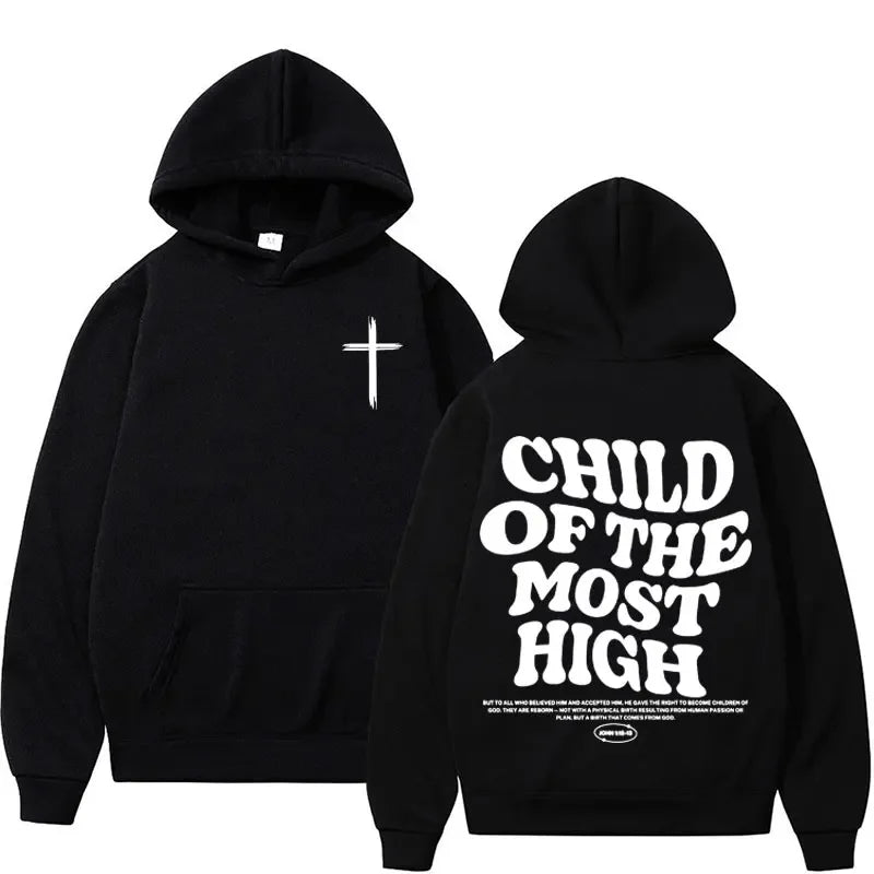 Christian Bible Verse Graphic Fleece Hoodie - Unisex Vintage Style