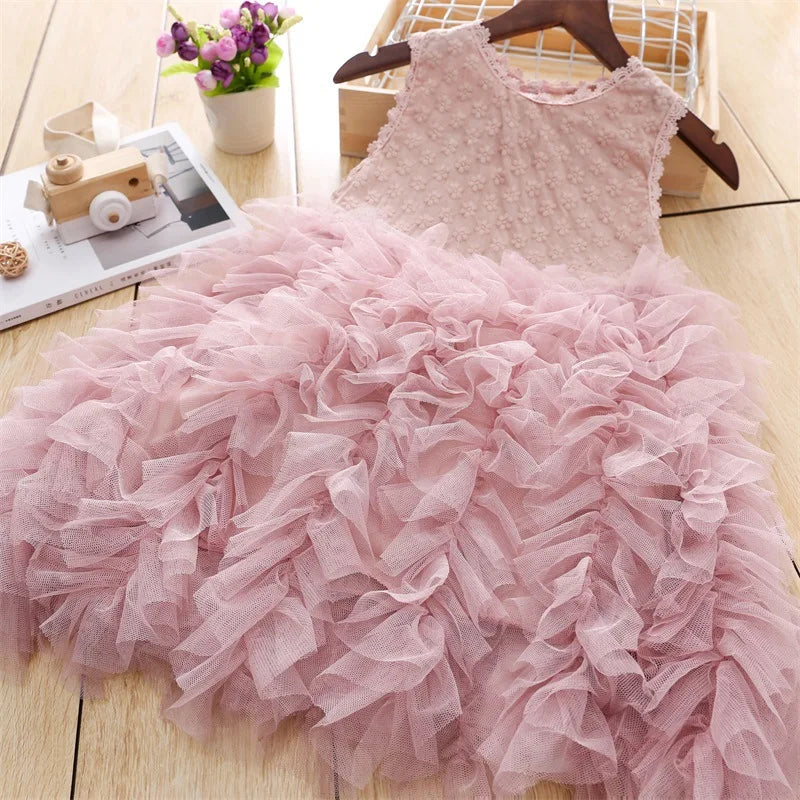 Princess Skirt for Girls Summer 2024 New Cake Skirt for Children Baby Fashion Cute Sweet Kids Dresses for Girls Girl Clothes