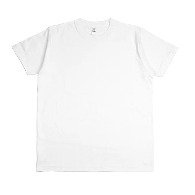 Men's Heavyweight Cotton T-Shirt - Loose Fit Crew Neck Short Sleeve
