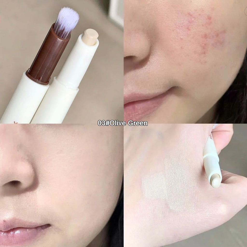 Face Concealer Pen Long Lasting Cover Dark Circles Corrector Contour Concealers Stick High Gloss Brighten Face Cosmetic Makeup