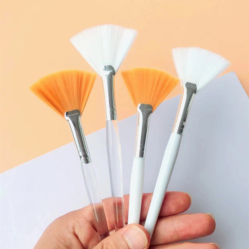 10/20/50Pcs Fan Shape Foundation Makeup Brushes Multifunctional Facial Mask Brush Essential Oil Women'S Beauty Makeup Tools Brush