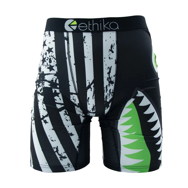 Ethika Men's Boxers Breathable Mesh Crotch Trunks Plus Size S To 3XL Comfort Fit