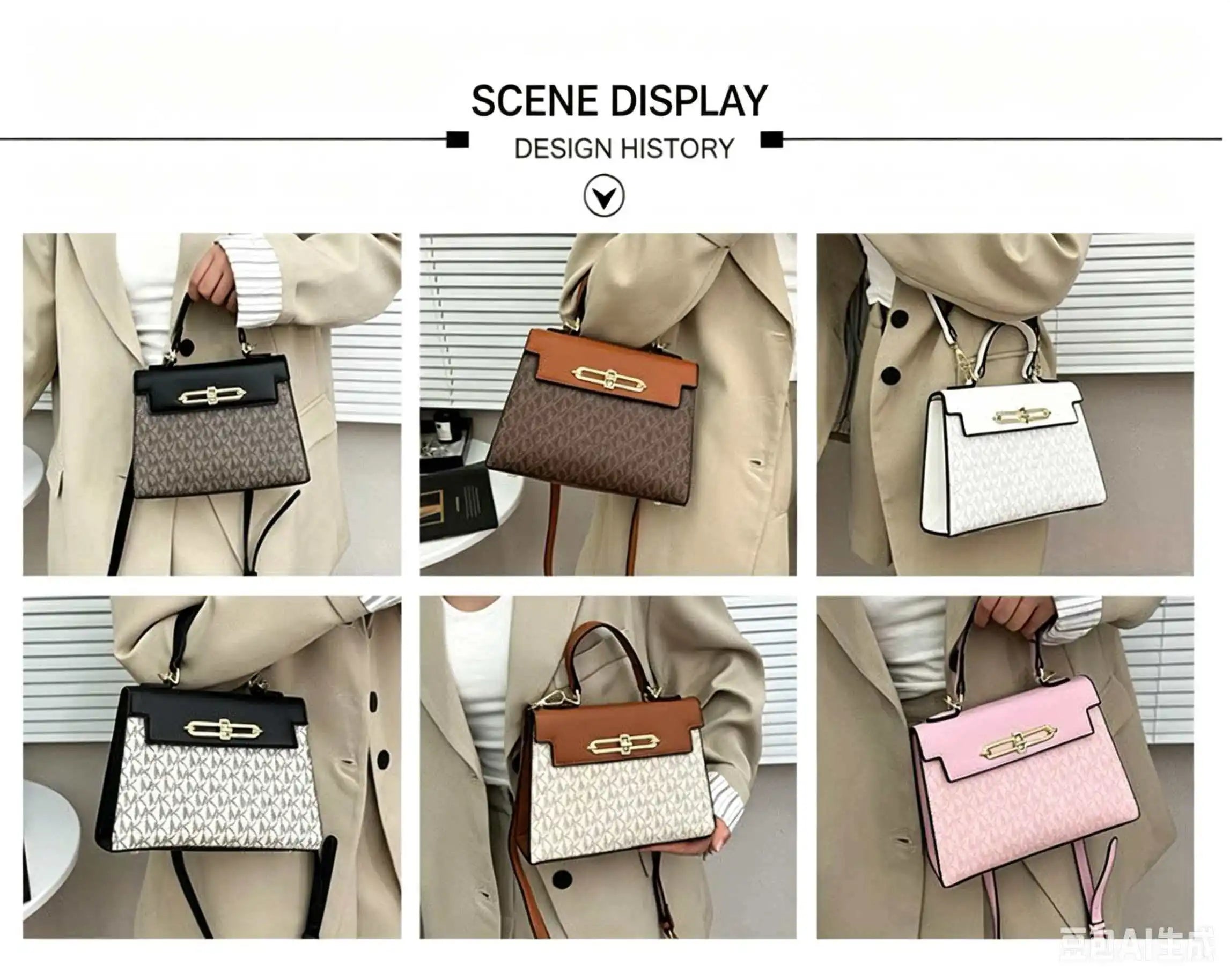 Michael Kors 2026 High-End Portable Fashion Women's Bag, Work Bag, Light Luxury Handbag